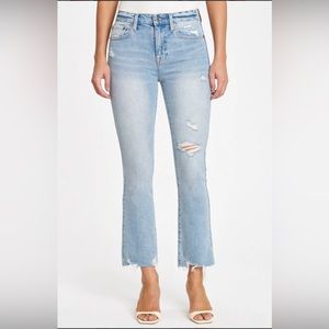 Pistola Denim Lennon High Rise Crop Boot - Fountain, Size 25